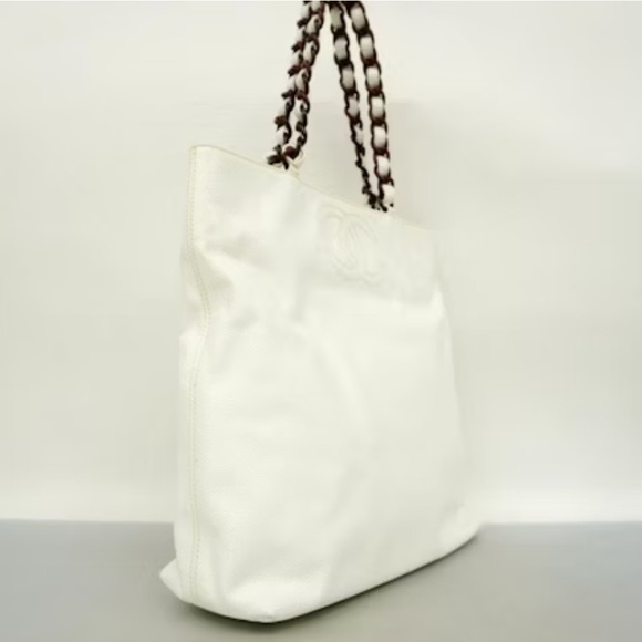 RARE VINTAGE CHANEL CAVIAR TOTE BAG - Picture 3 of 9